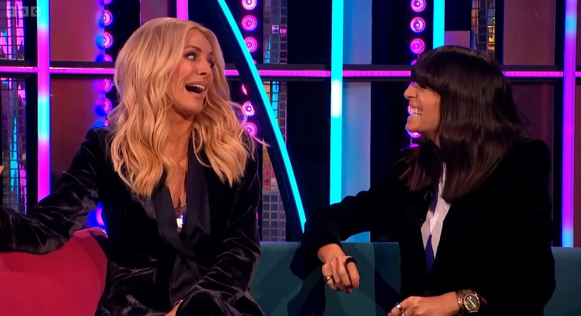 Tess Daly and Claudia Winkleman during their