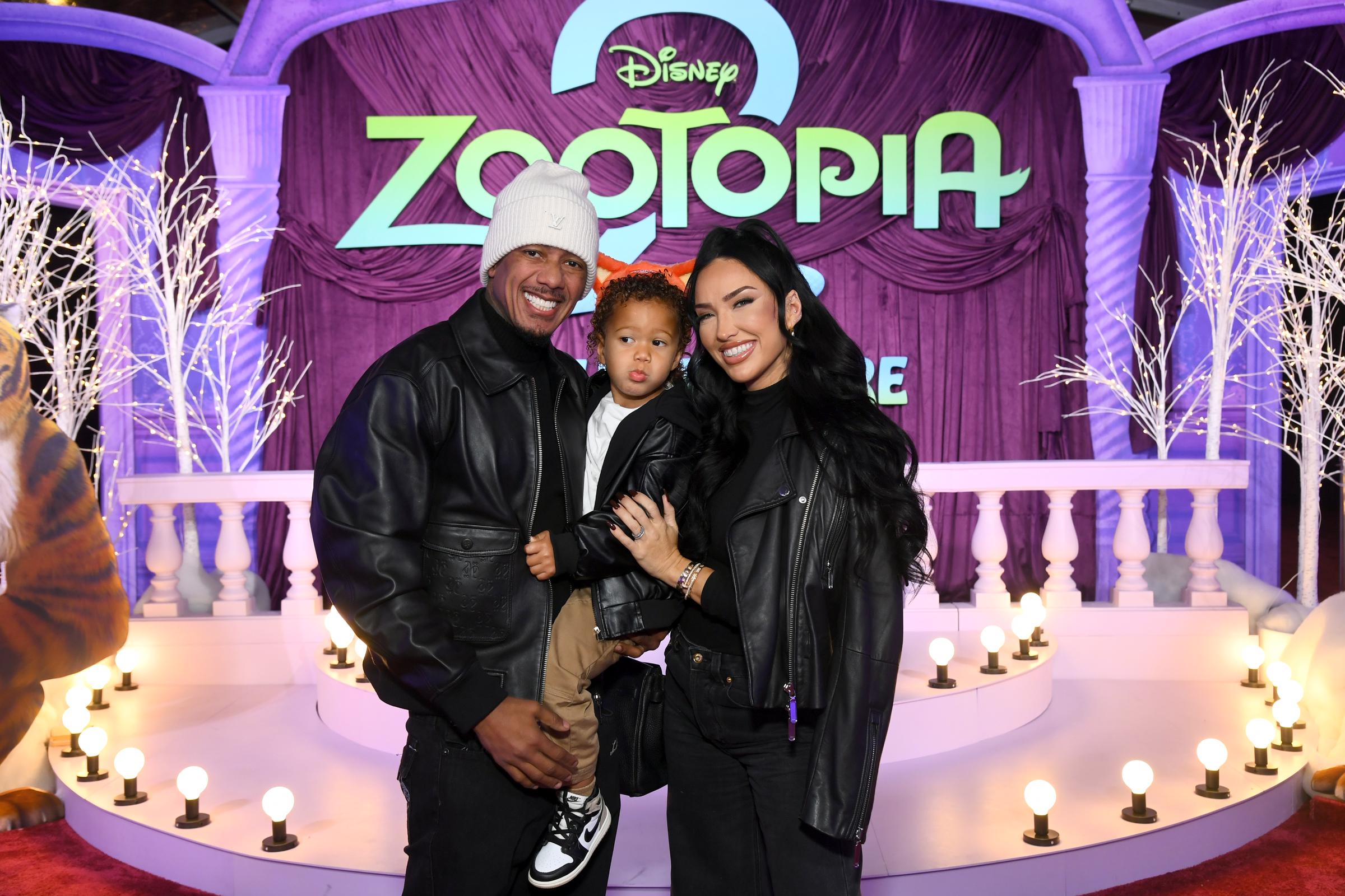 Nick Cannon, Legendary Love Cannon, and Bre Tiesi attended the world premiere of 