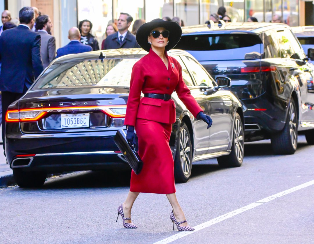 Jennifer Lopez is seen filming 