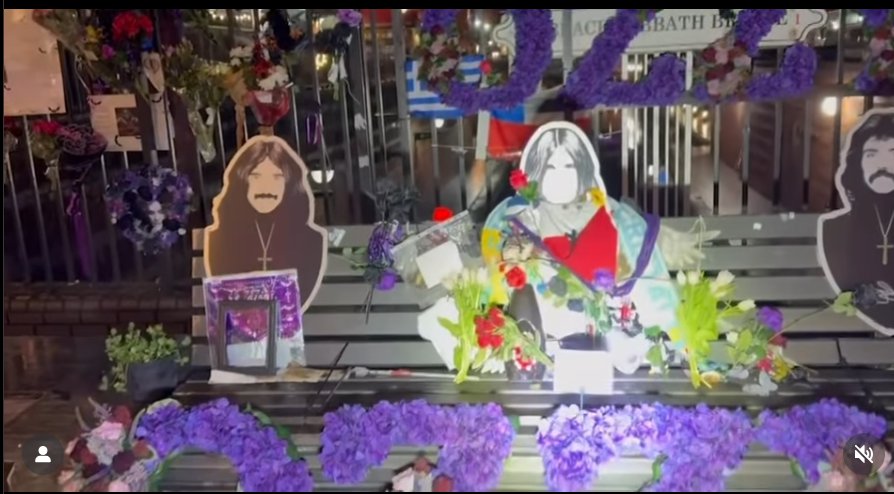 A view of Ozzy's memorial on what would have been his 77th birthday | Source: Instagram/SharonOsbourne