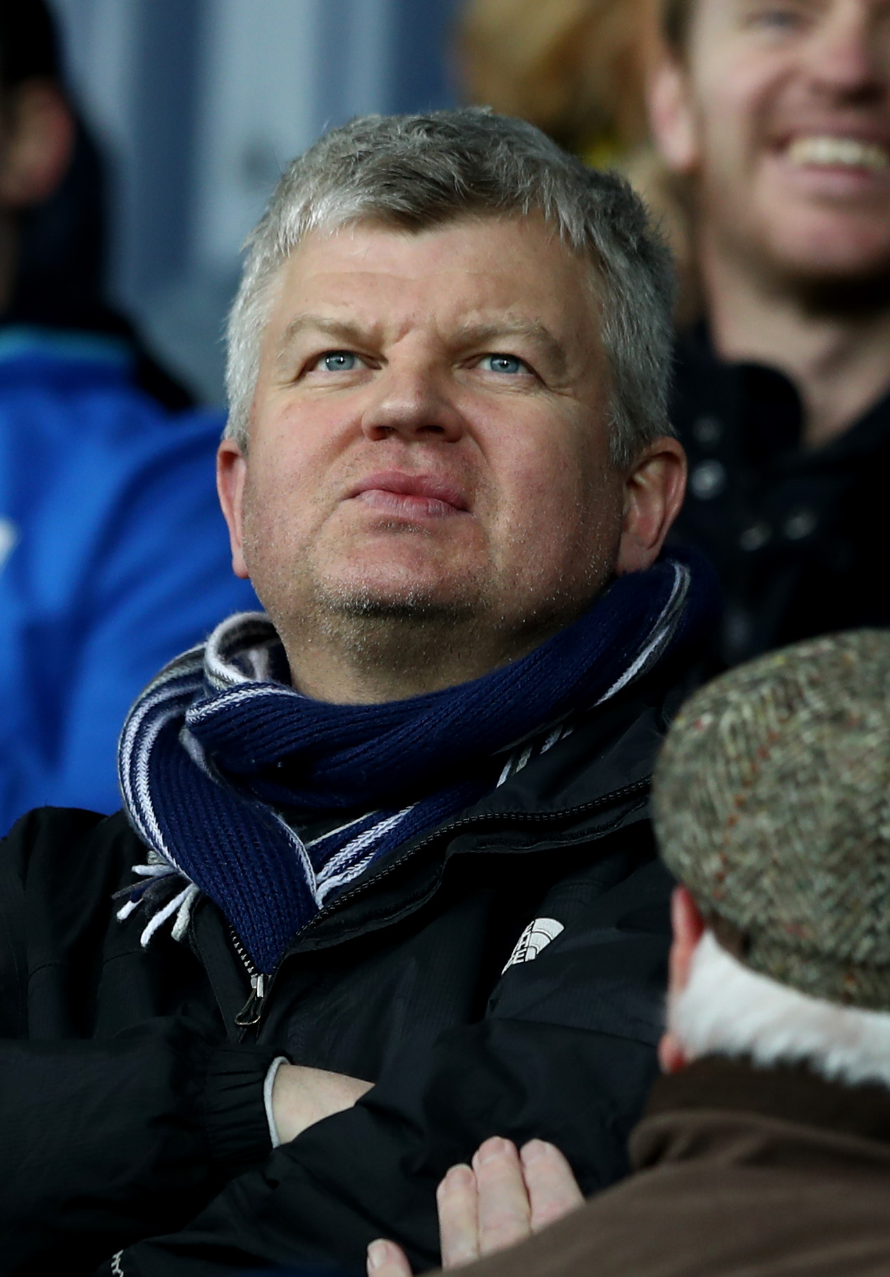 Adrian Chiles is seen during the Premier League match between West Bromwich Albion and Burnley at The Hawthorns on 31 March 2018 in West Bromwich, England. | Source: Getty Images