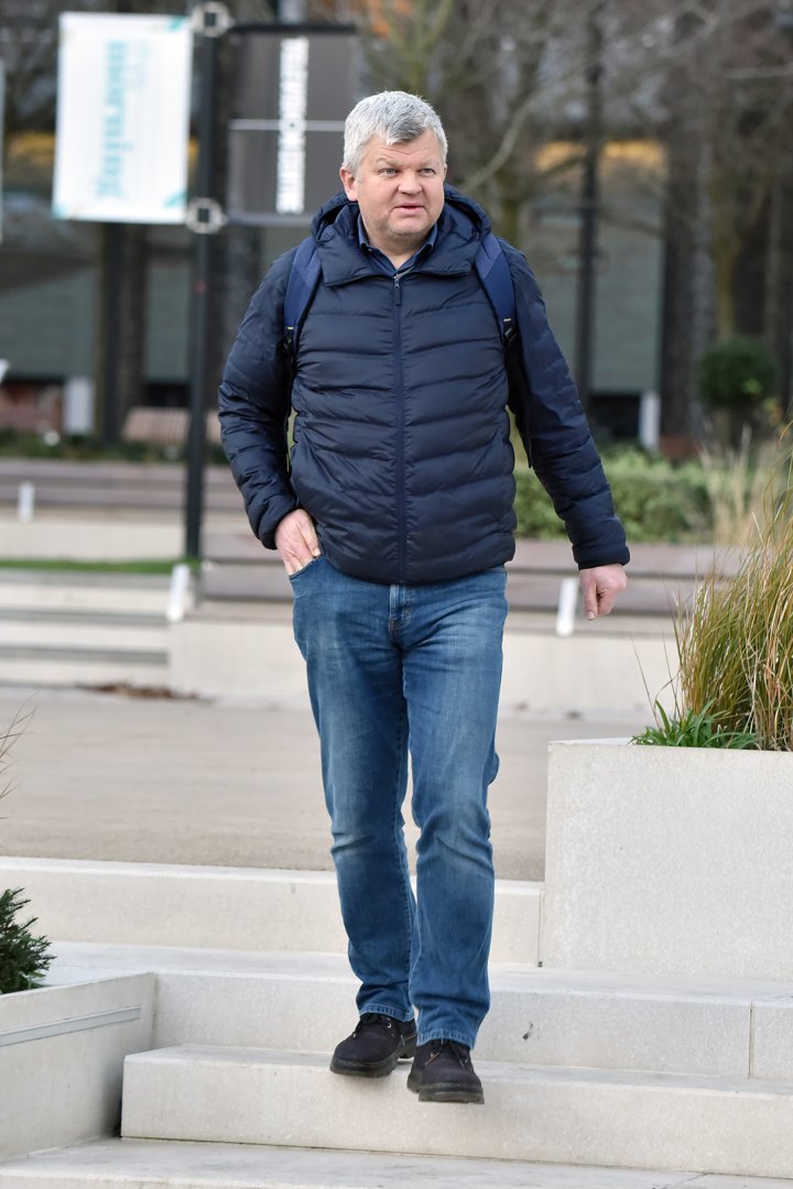 Adrian Chiles seen outside the ITV Studios on 14 January 2019 in London, England. | Source: Getty Images