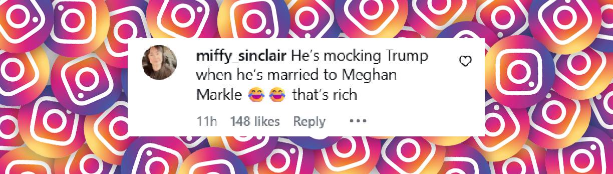 A comment under a post shared on 5 December 2025. | Source: Instagram/gbnews