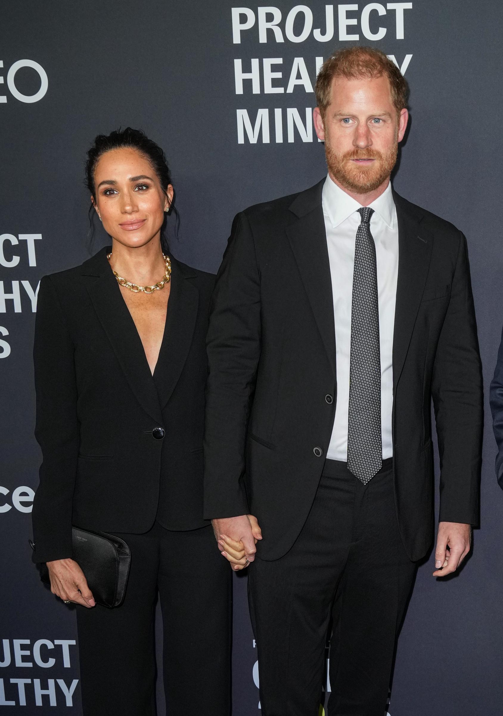 Meghan, Duchess of Sussex and Prince Harry, Duke of Sussex attend the Project Healthy Minds 3rd Annual Gala at Spring Studios on 9 October 2025 in New York City. | Source: Getty Images