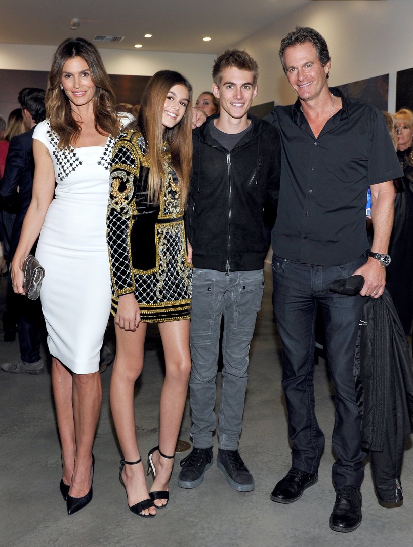 Cindy Crawford, Kaia Gerber, Presley Gerber, and Rande Gerber attended a book party for