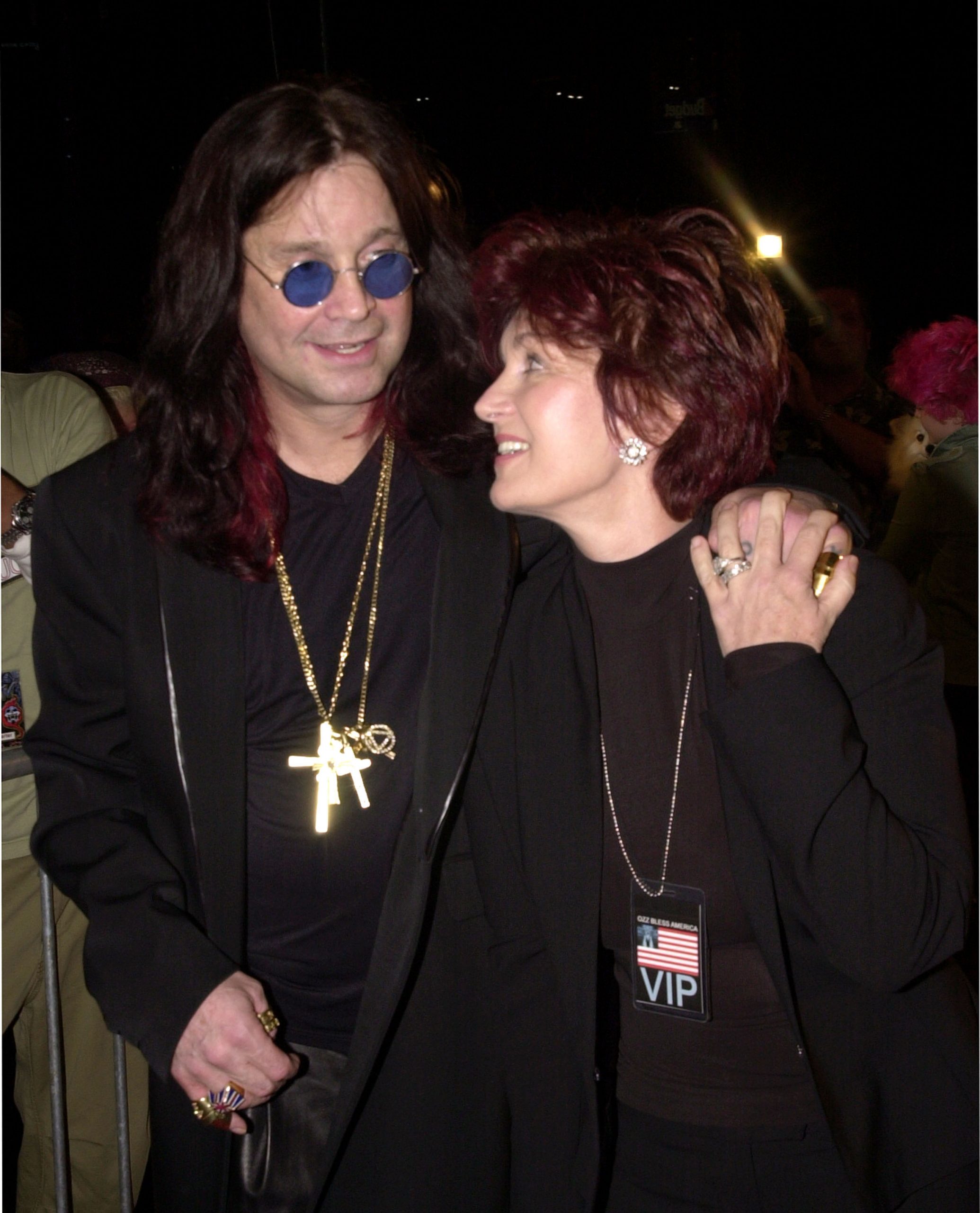 Ozzy and Sharon during Ozzy at Tower Records in West Hollywood, California, 2001. | Source: Getty Images