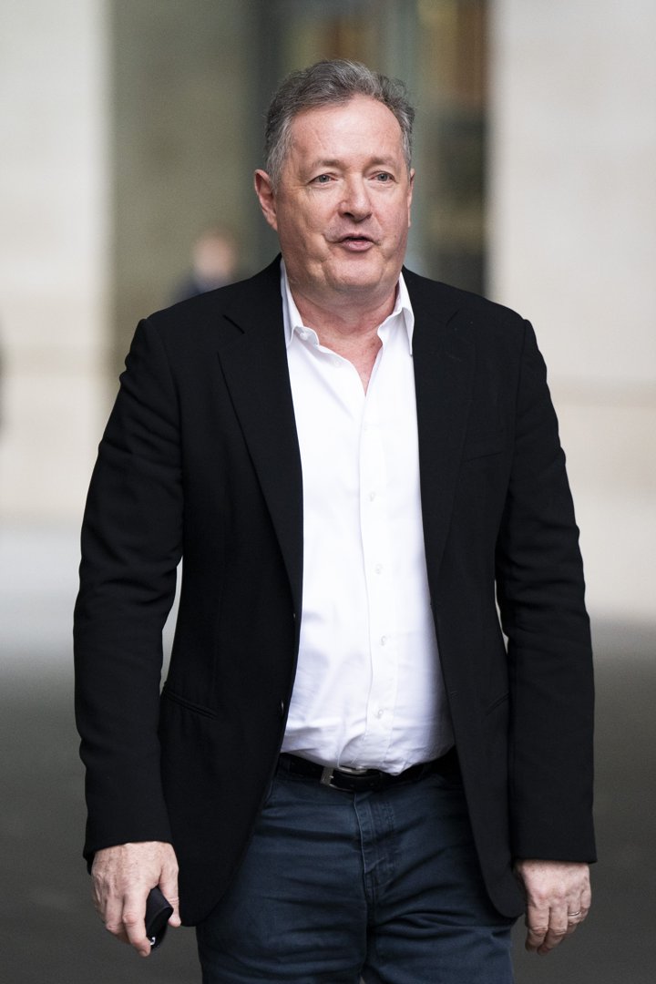 Piers Morgan leaving BBC Broadcasting House on January 19, 2025, in London, England. | Source: Getty Images