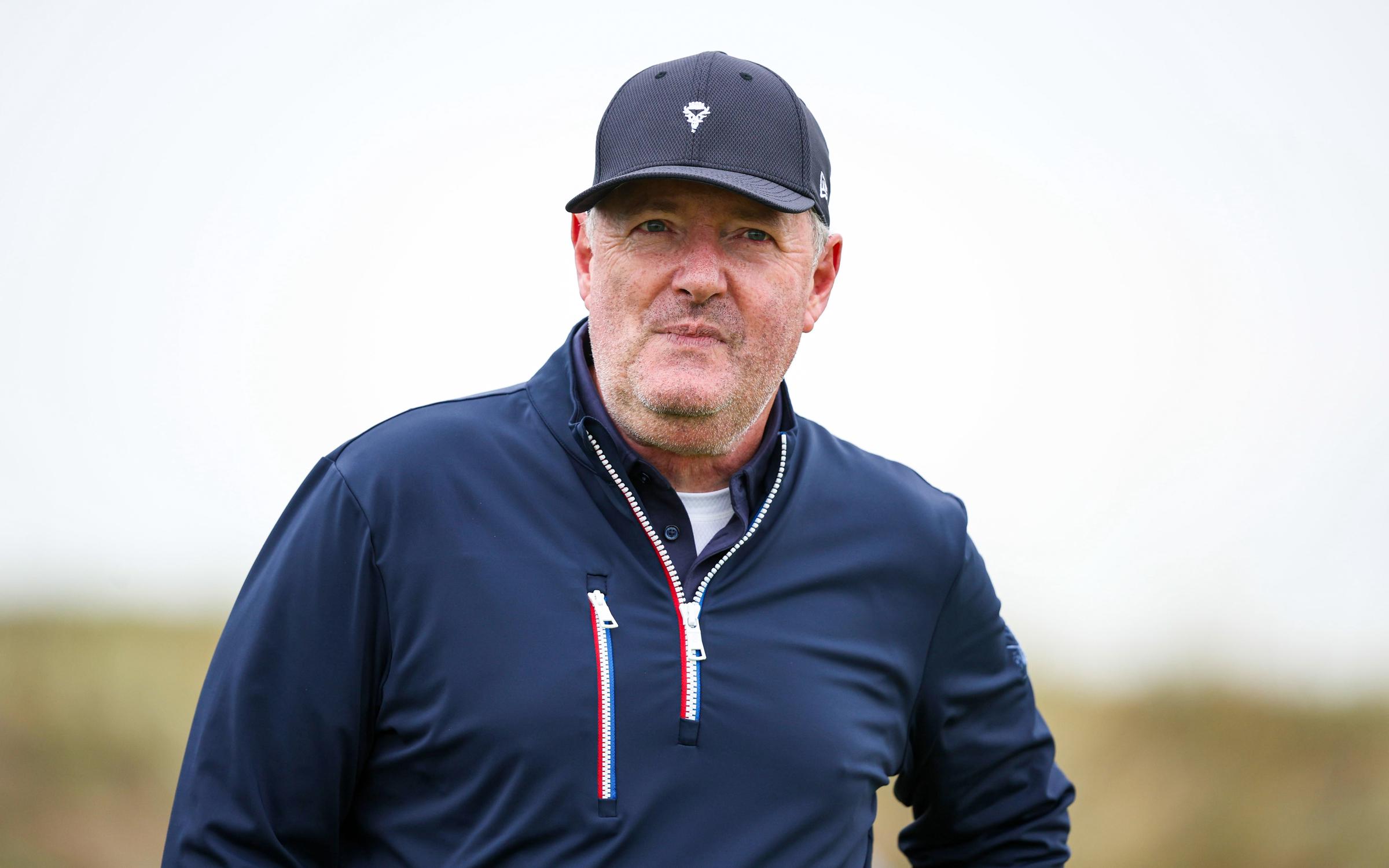Piers Morgan during Day Two of the Alfred Dunhill Links Championship 2025 on October 3 in Carnoustie, Scotland. | Source: Getty Images