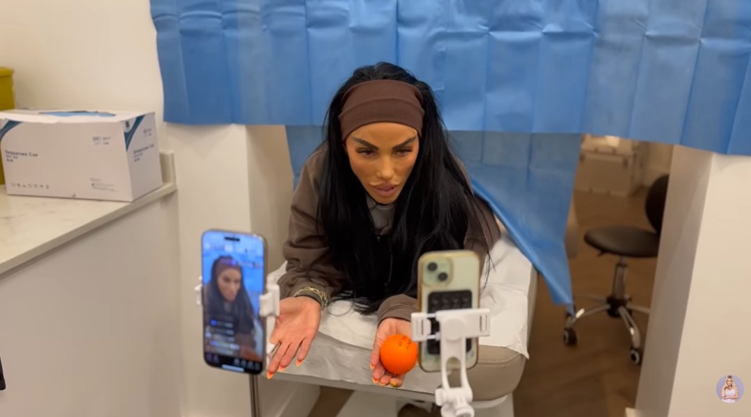 A screengrab of Katie Price's vlog, dated 17 January 2026. | Source: YouTube/Katie Price