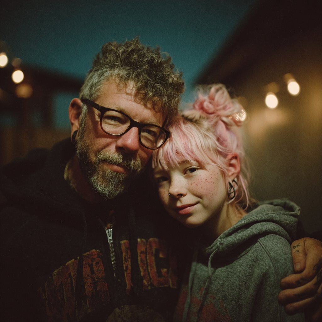 A happy father and daughter | Source: Midjourney