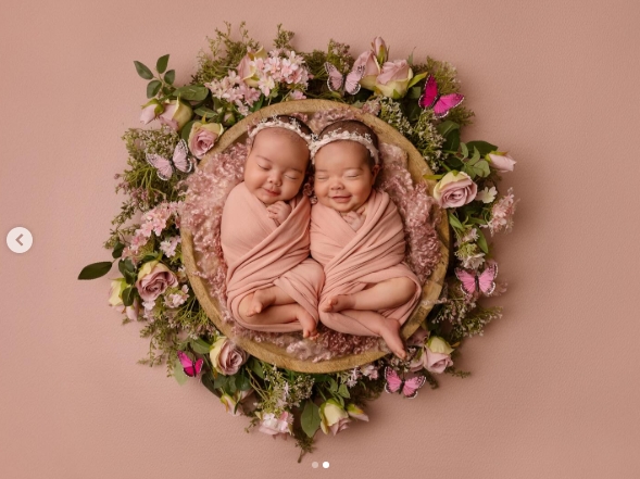 Ocean Jade and Story Monroe Nelson-Foster from a post dated August 19, 2025. | Source: Instagram/jesynelson