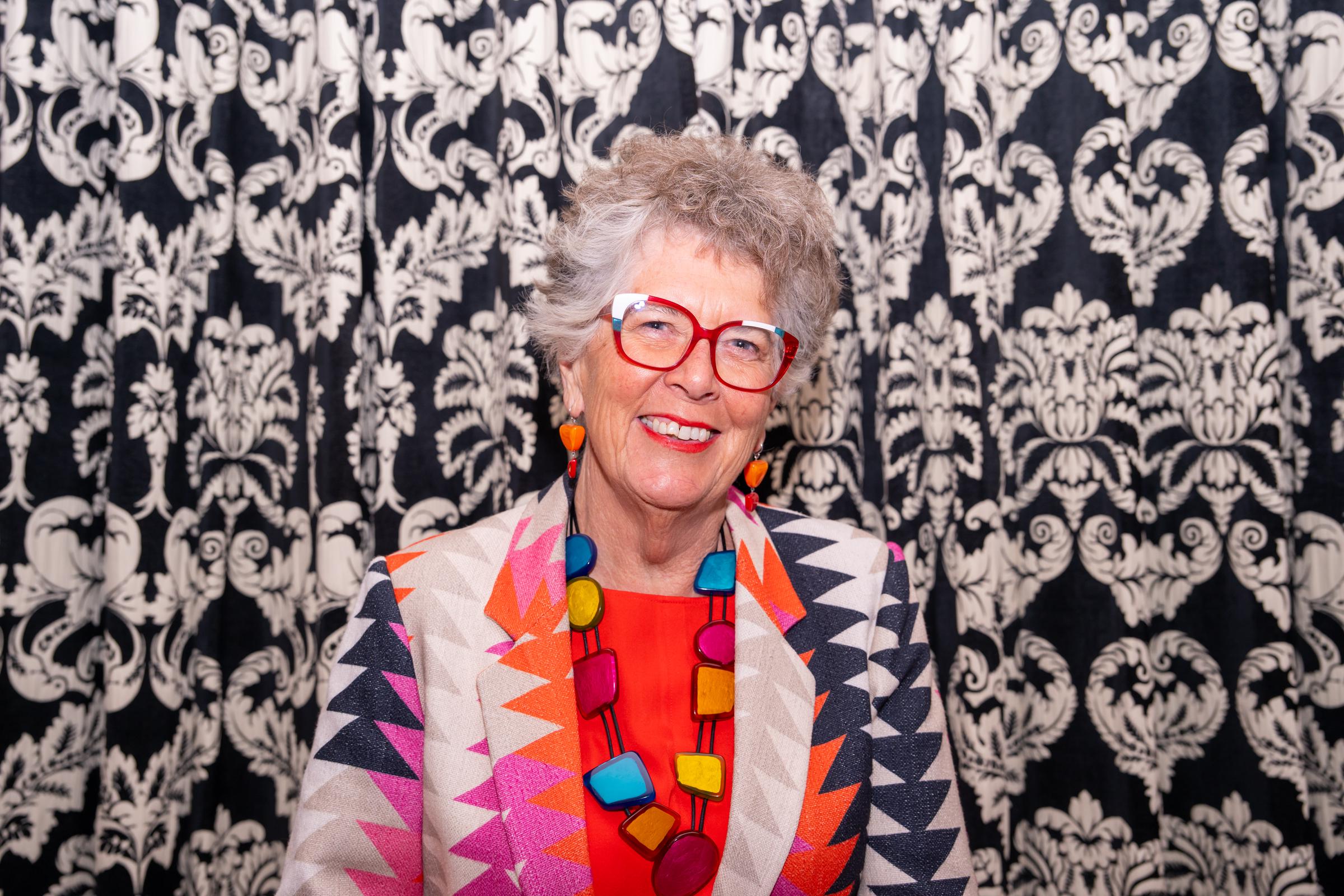 Dame Prue Leith at The Cambridge Union on March 3, 2025, in England. | Source: Getty Images