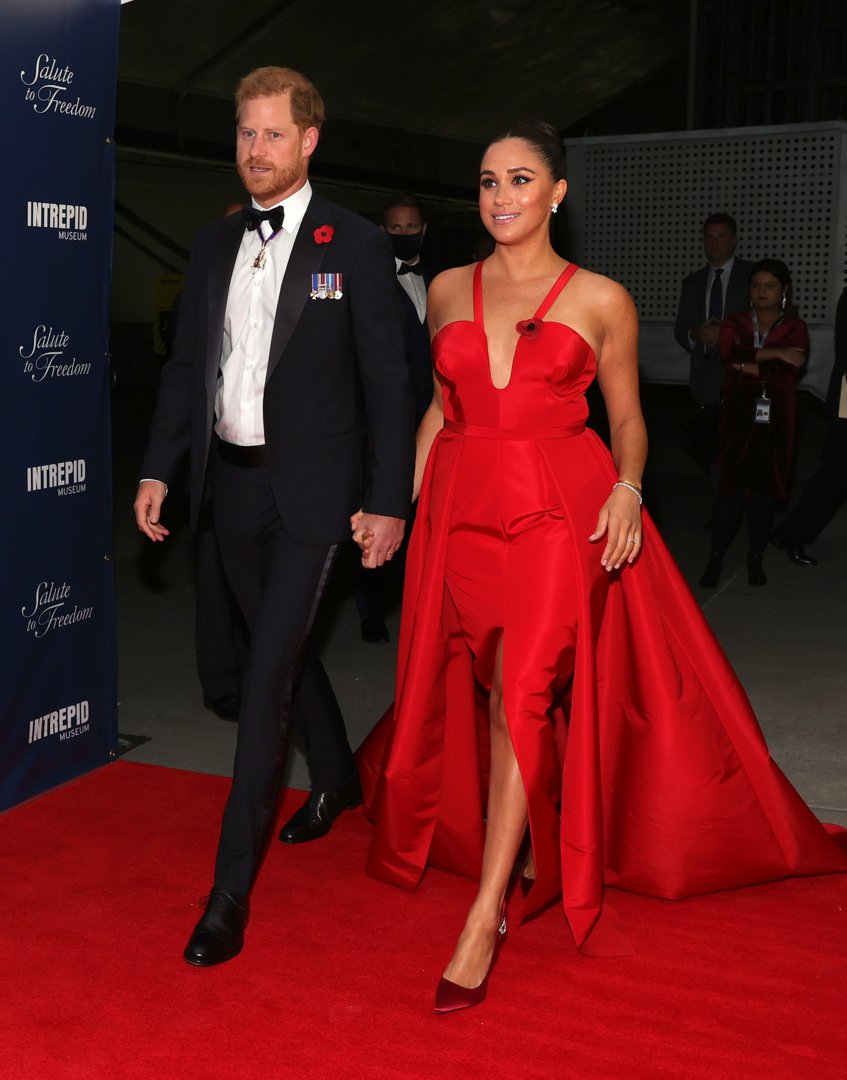 Prince Harry, Duke of Sussex and Meghan, Duchess of Sussex attend the 2021 Salute To Freedom Gala at Intrepid Sea-Air-Space Museum on 10 November 2021 in New York City. | Source: Getty Images