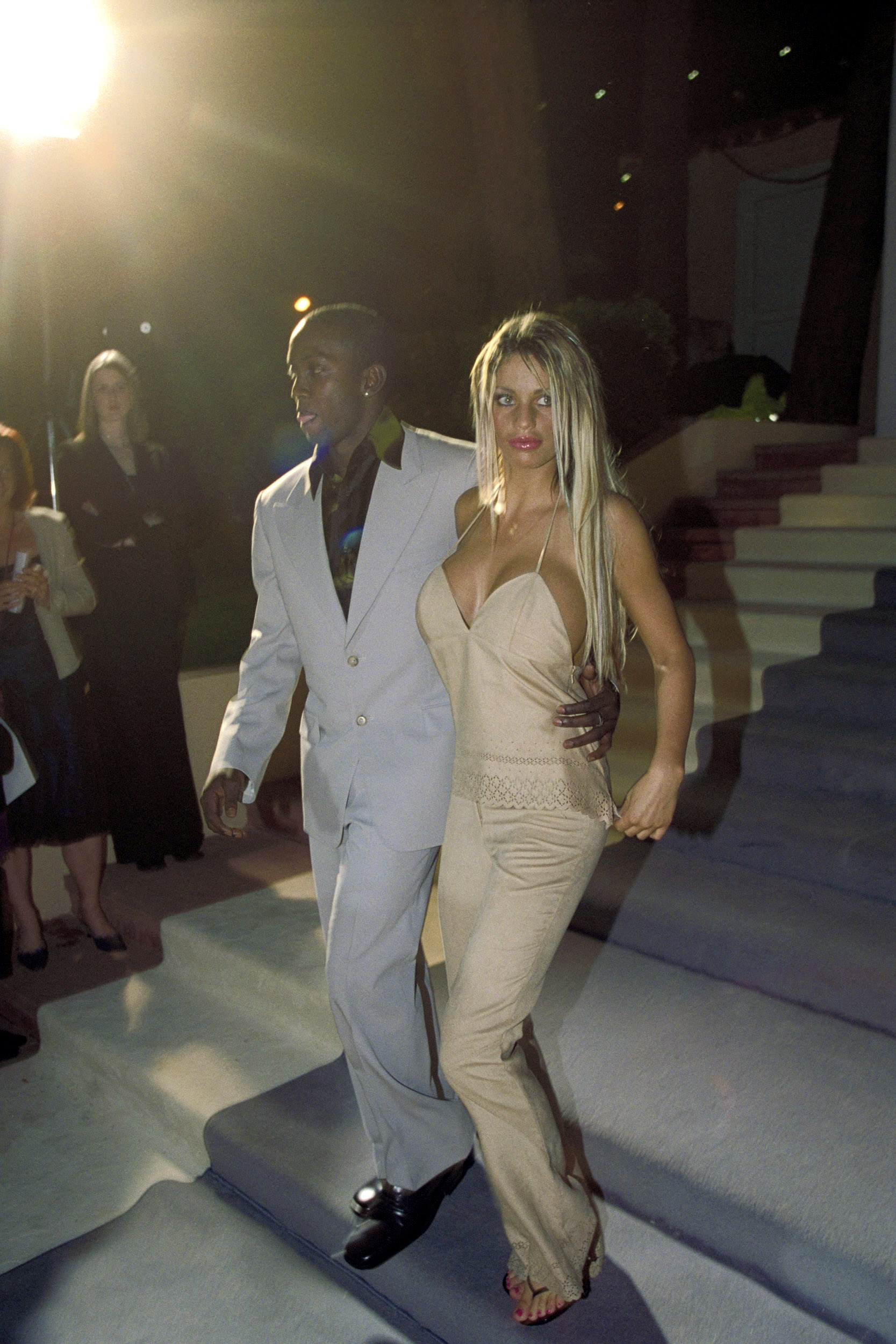 Dwight Yorke and Katie Price at the Laureus Night of Sport and Film event on May 21, 2001, in Monaco. | Source: Getty Images