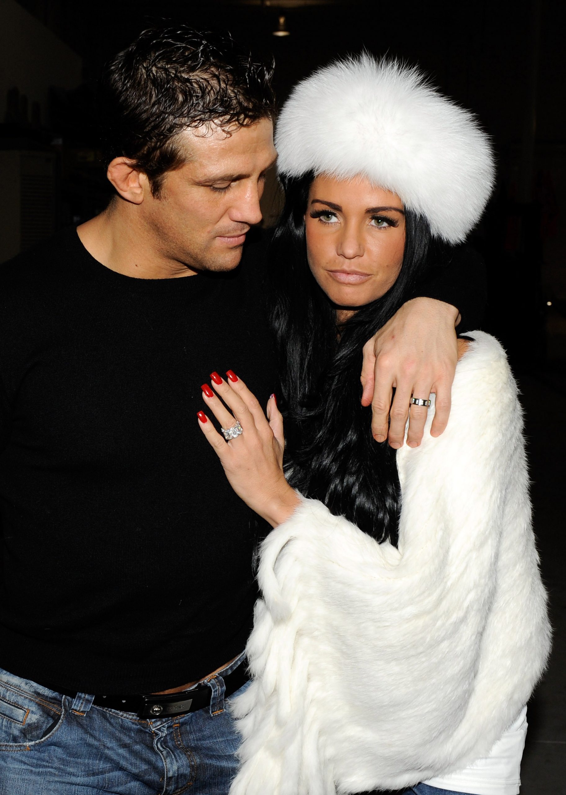 Alex Reid and Katie Price seen with wedding rings on February 4, 2010, in Las Vegas, Nevada. | Source: Getty Images