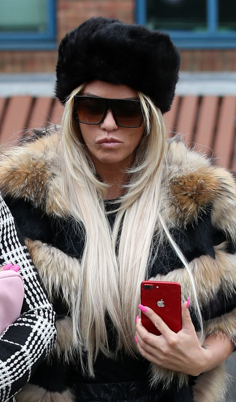 Katie Price at Crawley Magistrates' Court on March 20, 2019, in England. | Source: Getty Images