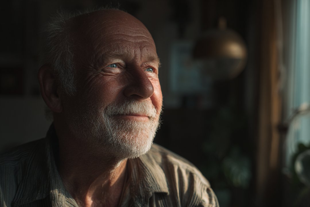 An older man smiling | Source: Midjourney