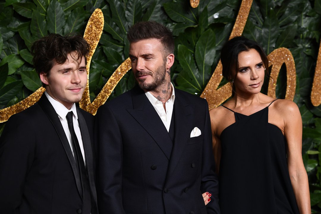 Brooklyn Peltz Beckham with David and Victoria Beckham at The Fashion Awards 2018 on 10 December in London, England. | Source: Getty Images