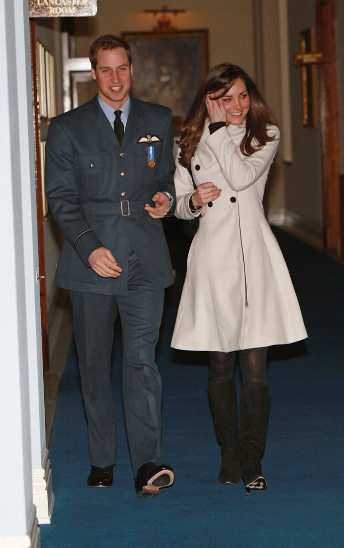 Prince William pictured with Princess Catherine after his graduation ceremony at RAF Cranwell air base on 11 April 2008 in Lincolnshire. | Source: Getty Images