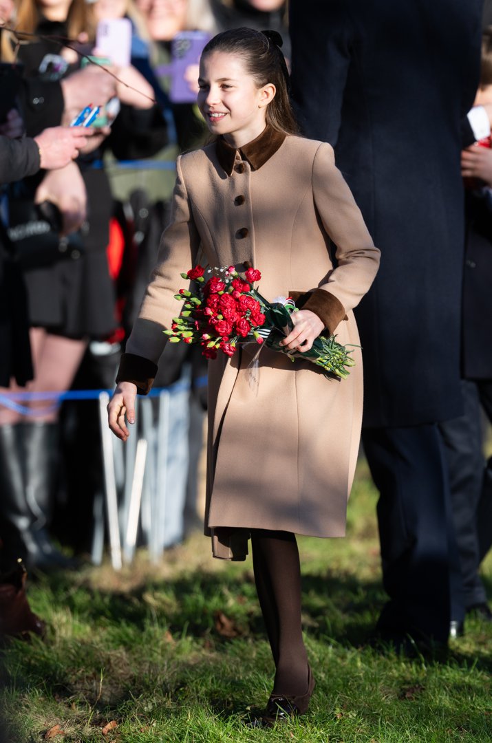 Princess Charlotte of Wales attends the Christmas Morning Service at Sandringham Church on 25 December 2025 in Sandringham, Norfolk. | Source: Getty Images