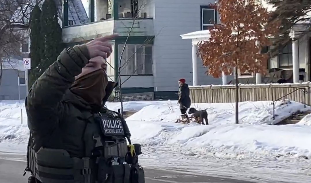 An ICE agent is seen after the shooting of Renee Nicole Good on January 7, 2026 | Source: X/maxnesterak