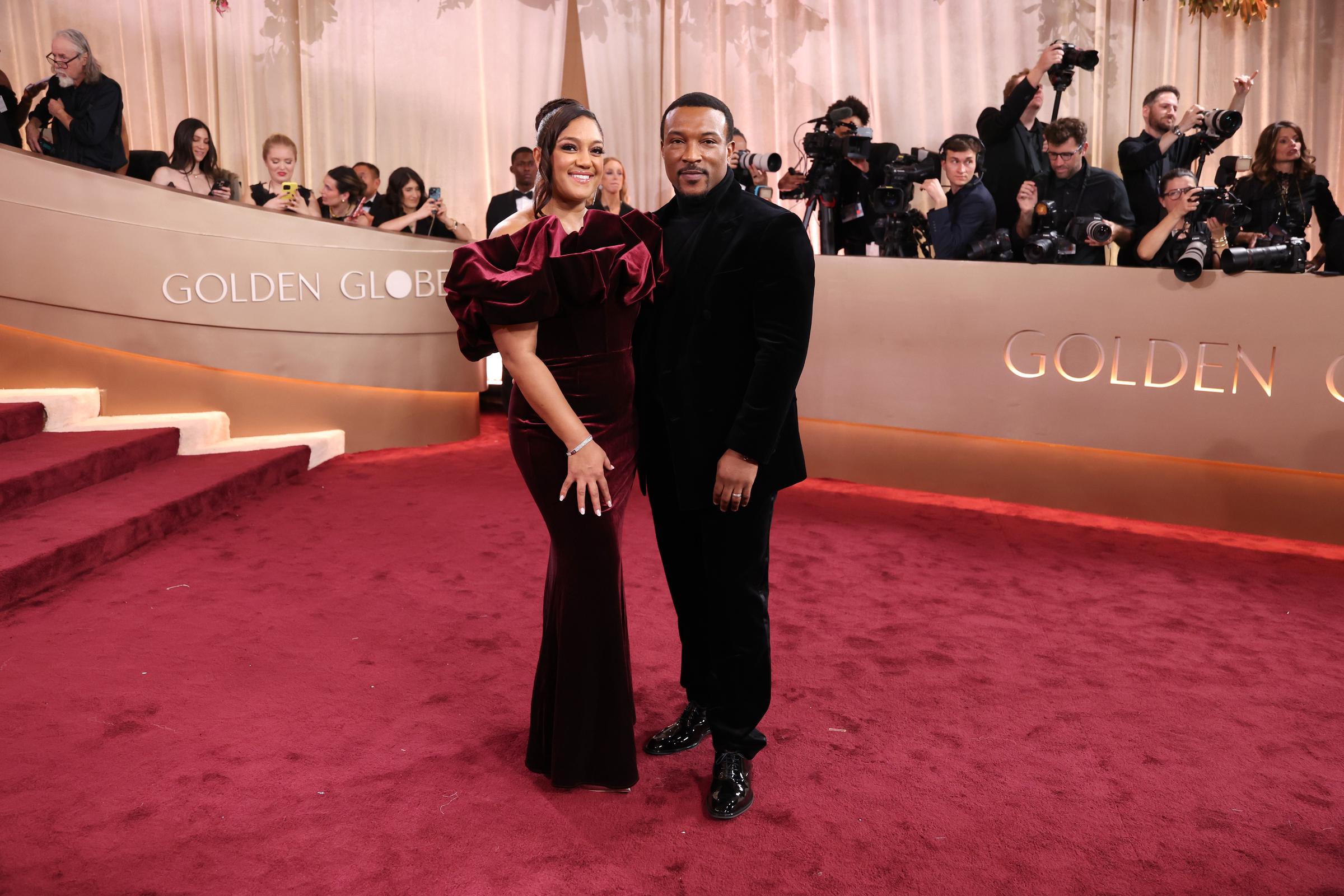 Danielle Isaie and Ashley Walters Bring Poise and Style to the Carpet: Danielle Isaie and Ashley Walters lit up the red carpet as they arrived side by side at the Golden Globes, turning heads with their coordinated elegance. With every camera flash, the couple radiated confidence and connection on one of Hollywood's most glamorous nights.