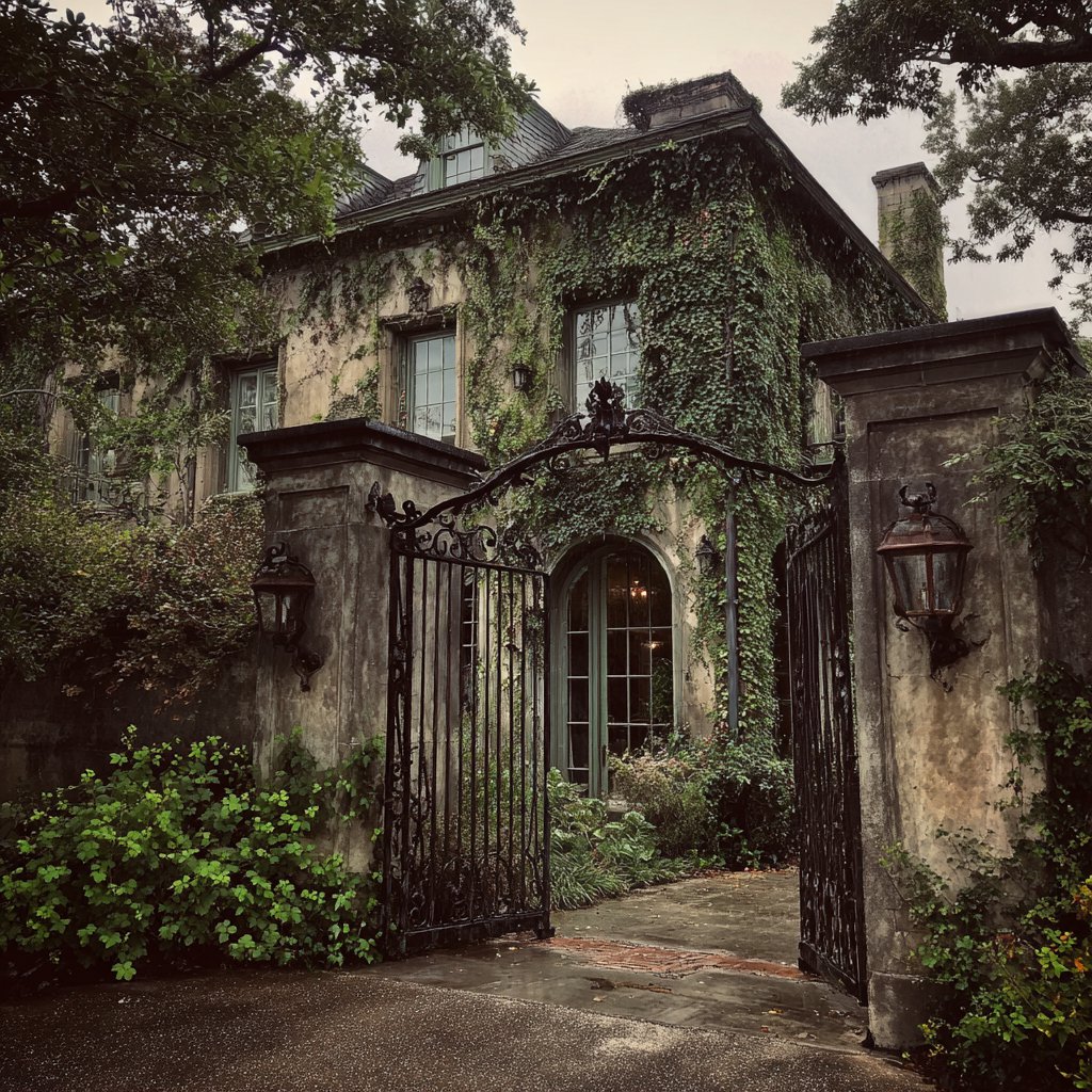 The exterior of a mansion | Source: Midjourney