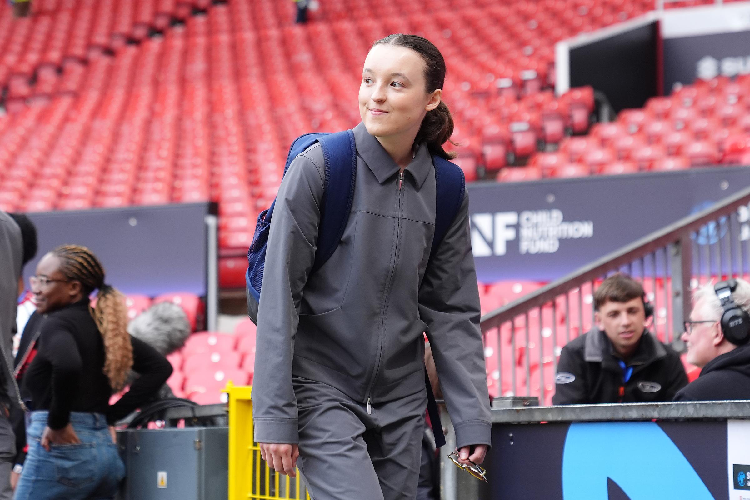 Bella Ramsey ahead of Soccer Aid for UNICEF 2025 on June 15, 2025, in Manchester, England. | Source: Getty Images
