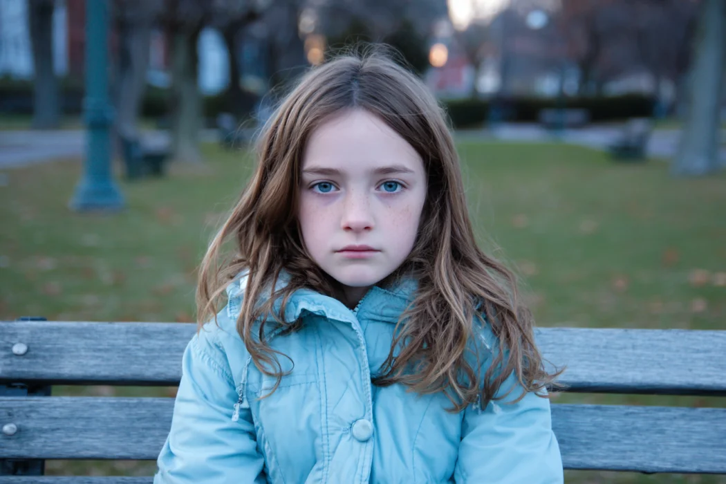 A sad girl sitting alone in a park | Source: Midjourney