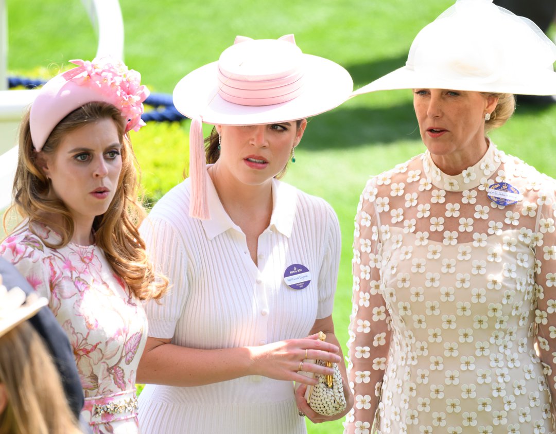 Princess Beatrice, Princess Eugenie, and Sophie, Duchess of Edinburgh, during Day 2 of Royal Ascot 2024 at Ascot Racecourse on June 19 in England. | Source: Getty Images