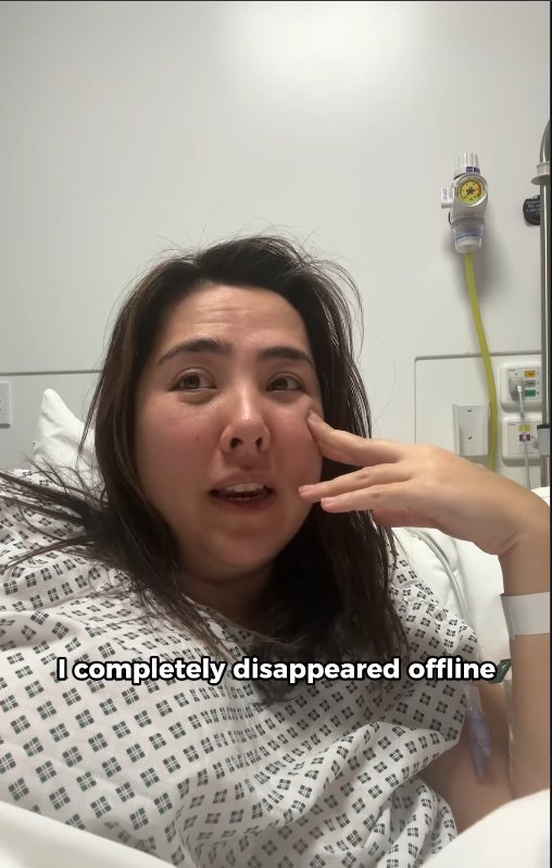 Michelle Elman speaking from her hospital bed | Source: Instagram/Michellelelman