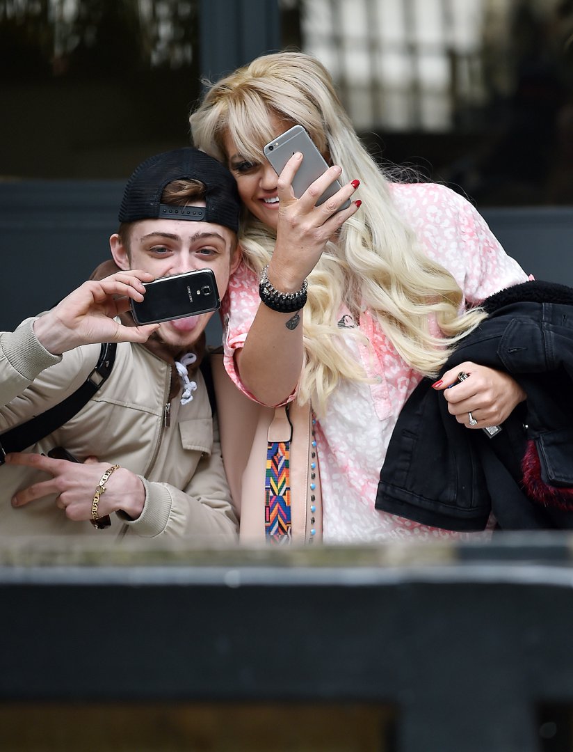 Danniella Westbrook and Son Kai Jenkins seen at the ITV Studios on May 11, 2017 in London, England. | Source: Getty Images