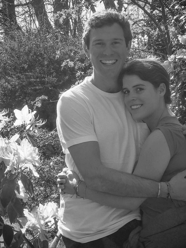 Jack Brooksbank and Princess Eugenie | Source: X/@sarahMFergie15