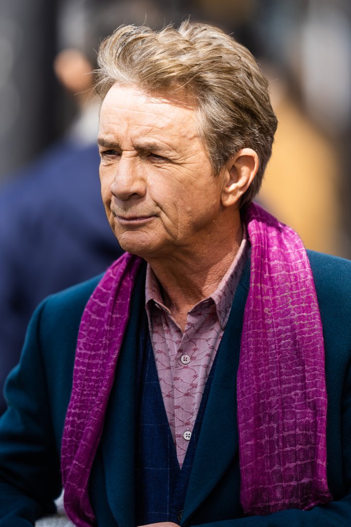 Martin Short is seen filming 
