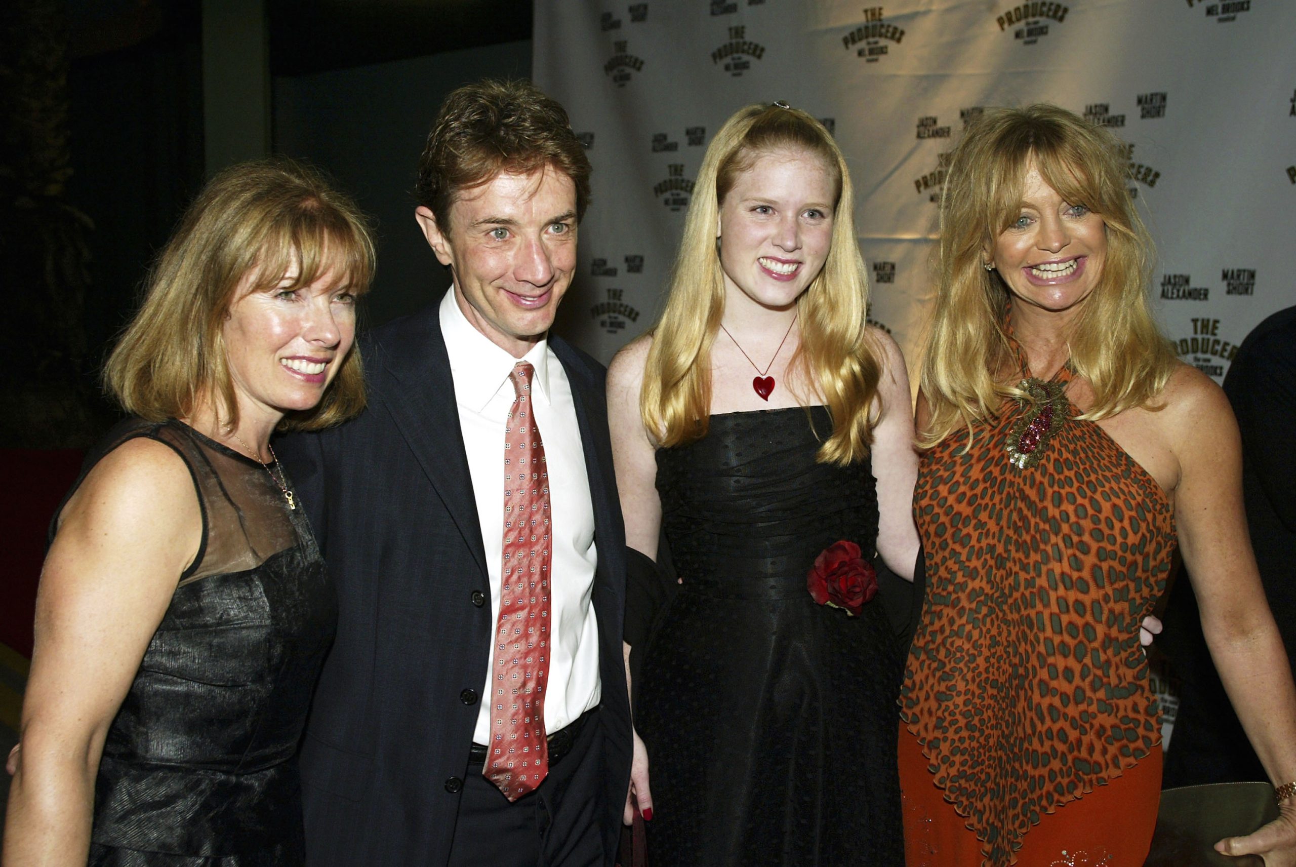 Nancy Dolman, Martin Short, Katherine Elizabeth Short, and Goldie Hawn at the after-party for 