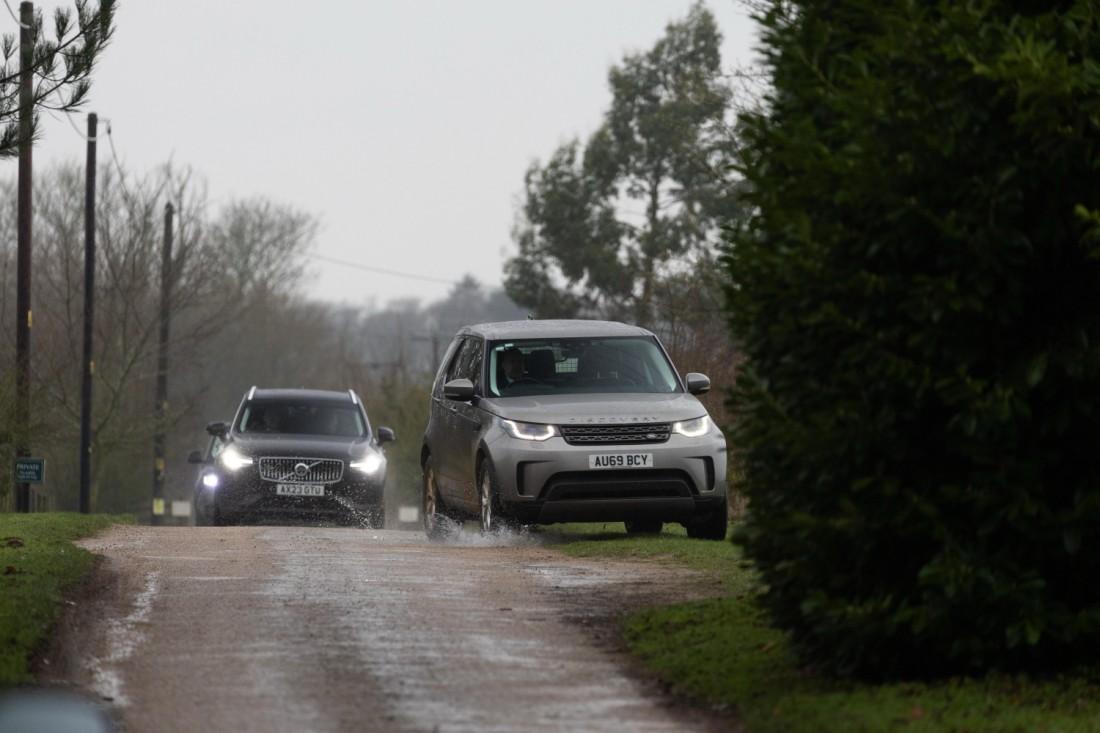 Unmarked vehicles seen at King Charles III's Sandringham Estate on February 19, 2026. | Source: Facebook/The Mirror
