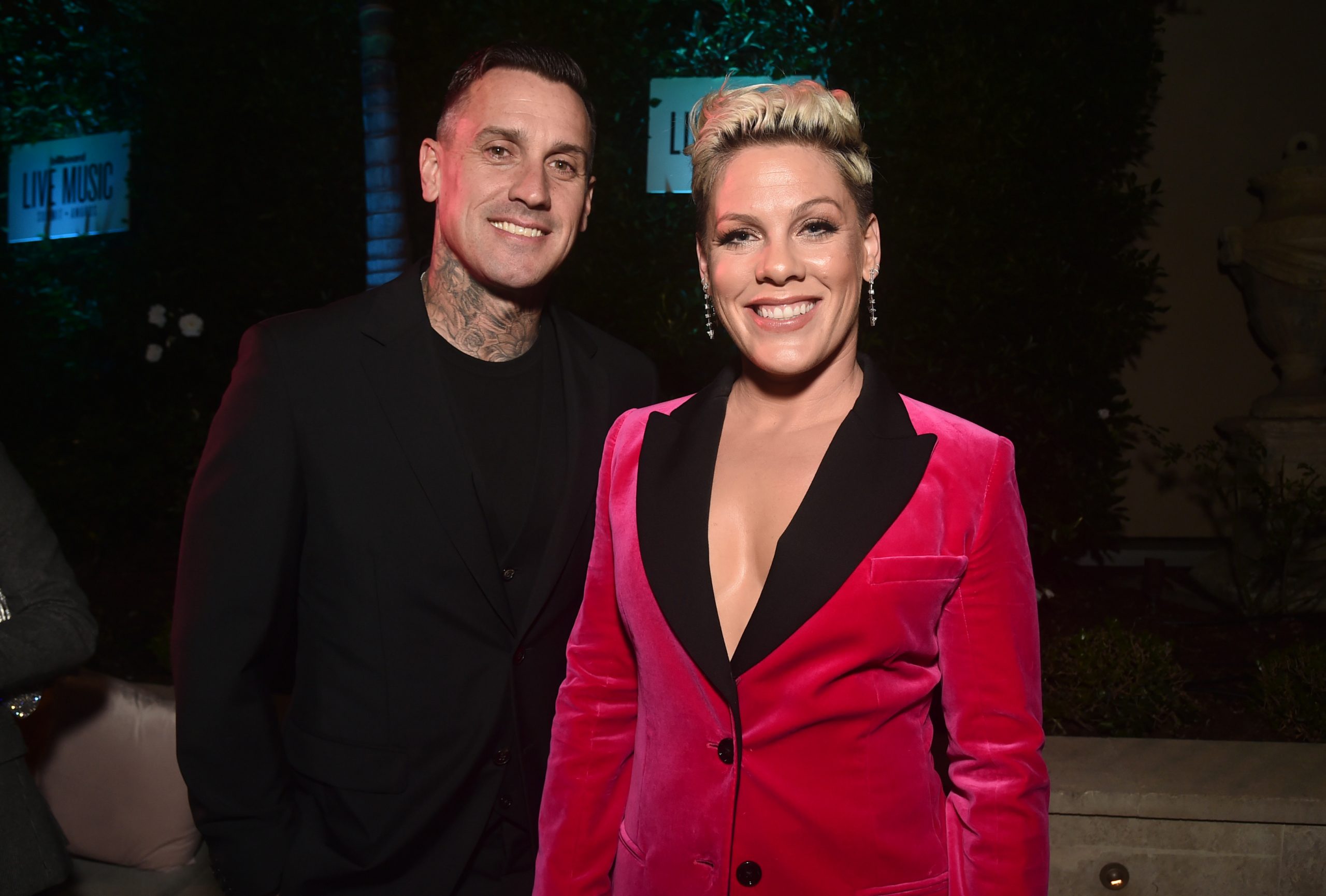 Carey Hart and Pink at Billboard's 2019 Live Music Summit and Awards Ceremony on November 5 in California, United States. | Source: Getty Images