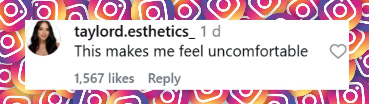 A netizen comment reacting to Selena Gomez's response to Benny Blanco&rsquo;s viral video. | Source: Instagram/tmz_tv