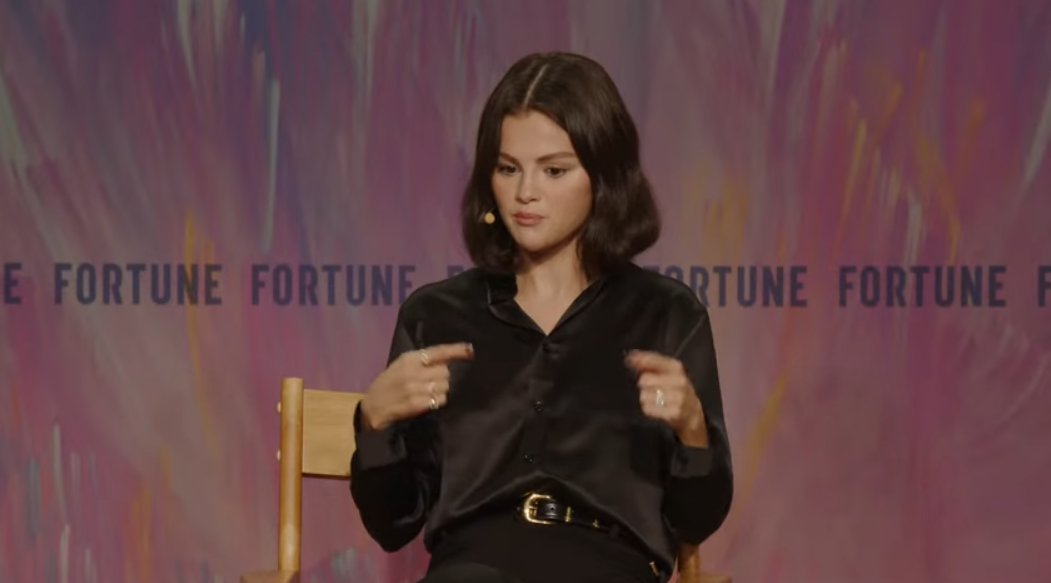 Selena Gomez talking about her thought process during Fortune magazine's 