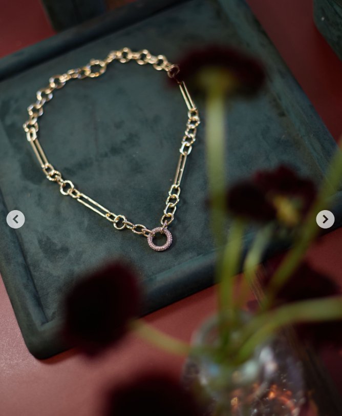 Some of the jewellery in Chelsy Davy's newly launched collection | Source: Instagram/aya_jewels