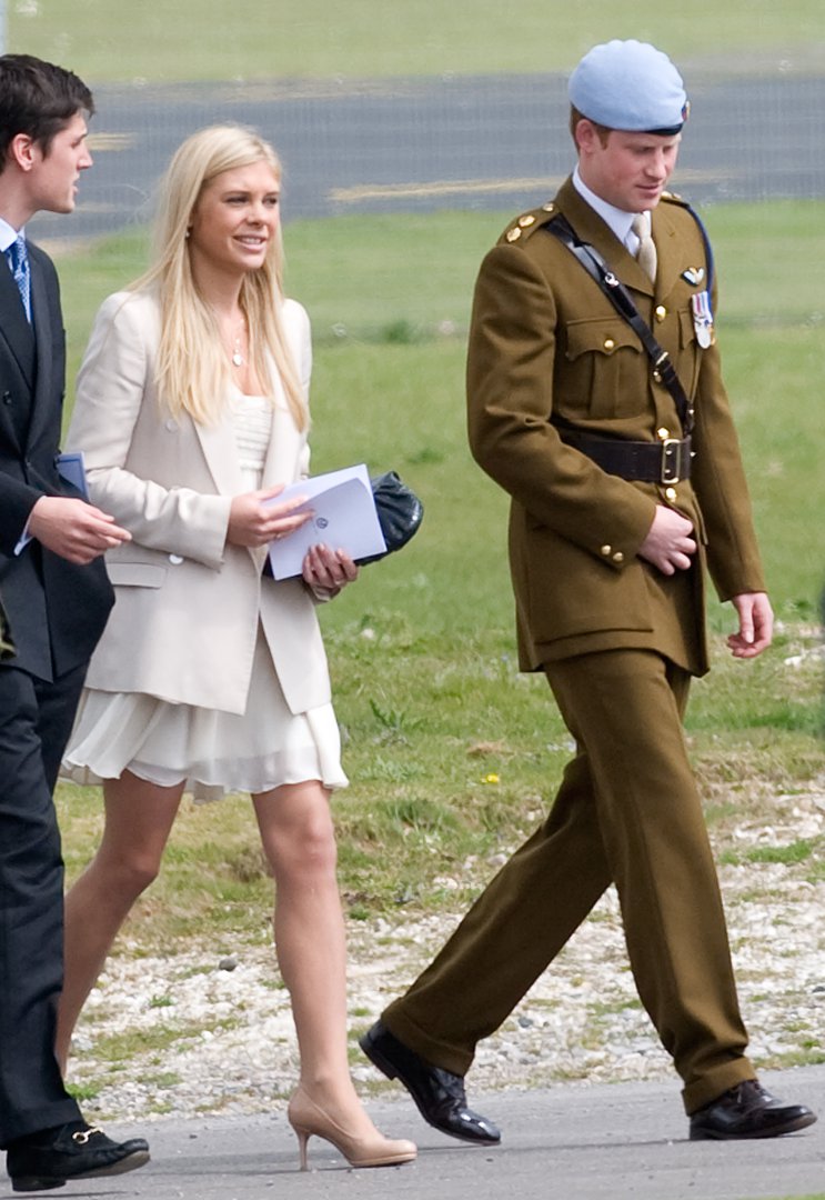 Chelsy Davy and Prince Harry at the Museum of Army Flying on May 7, 2010 in Middle Wallup, England. | Source: Getty Images