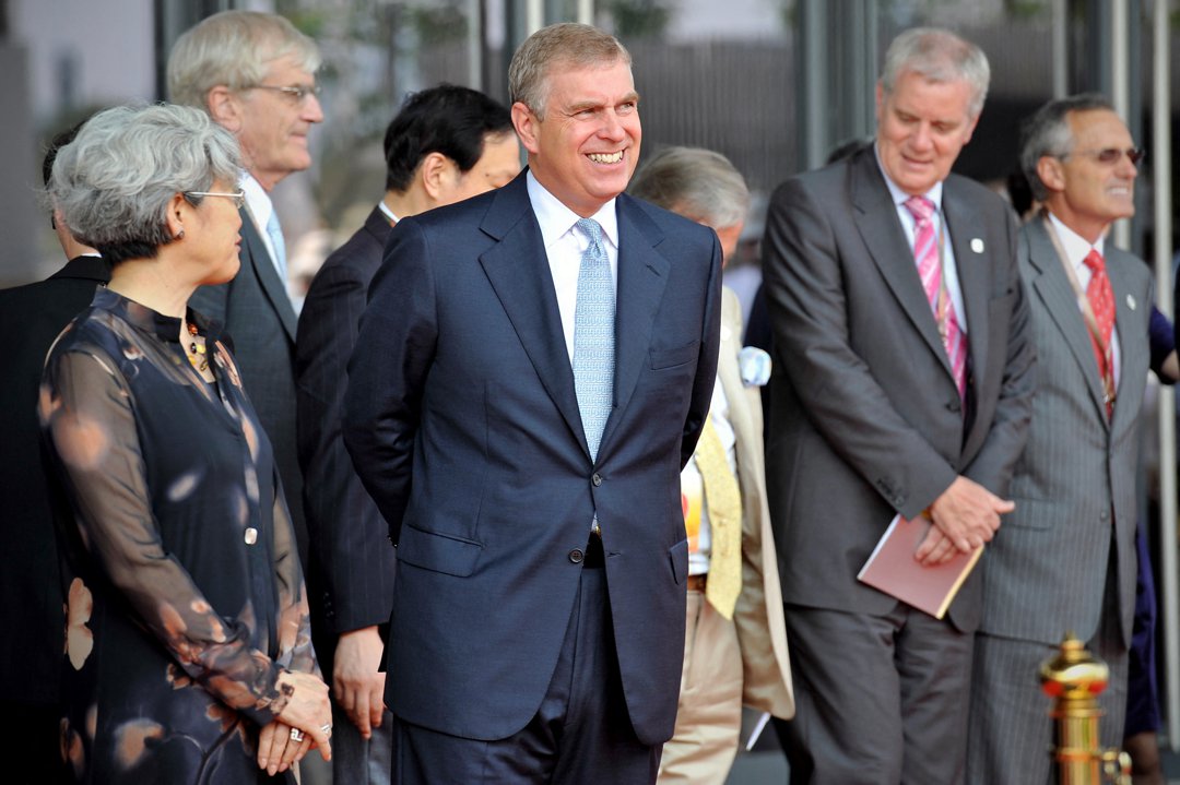 Andrew Mountbatten-Windsor smiles as he takes in a visit to the World Expo 2010 on 8 September in Shanghai, China. | Source: Getty Images