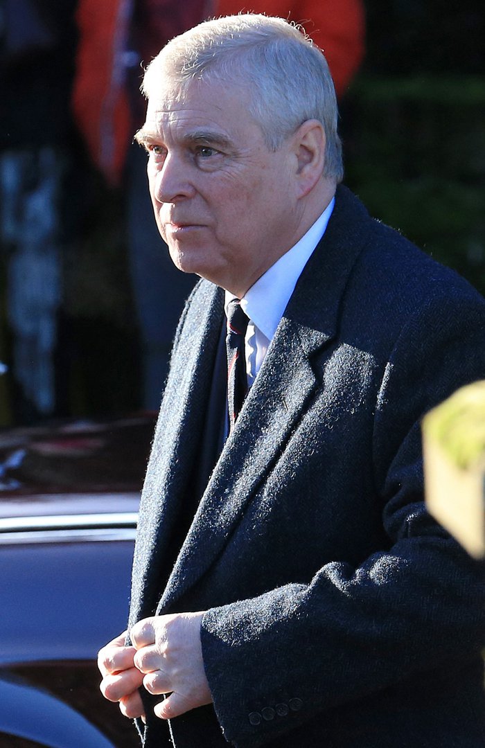 Andrew Mountbatten-Windsor arrives to attend a church service at St Mary the Virgin Church in Hillington on 19 January 2020 in Norfolk, England. | Source: Getty Images
