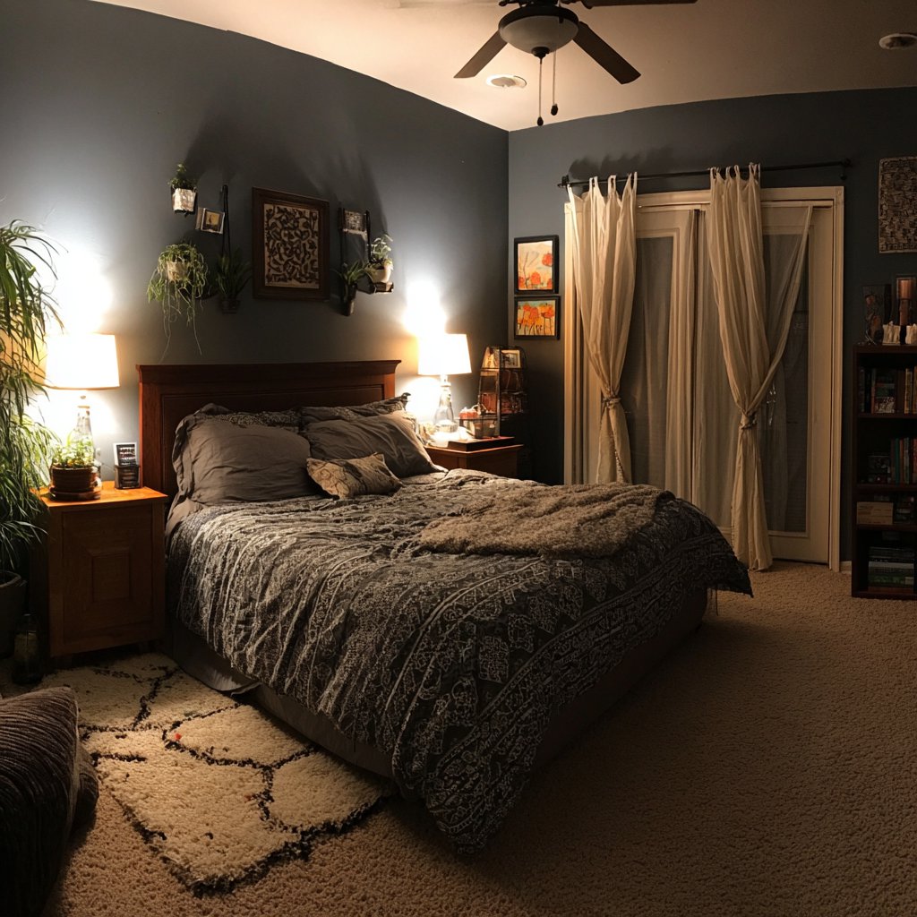 The interior of a cozy bedroom | Source: Midjourney