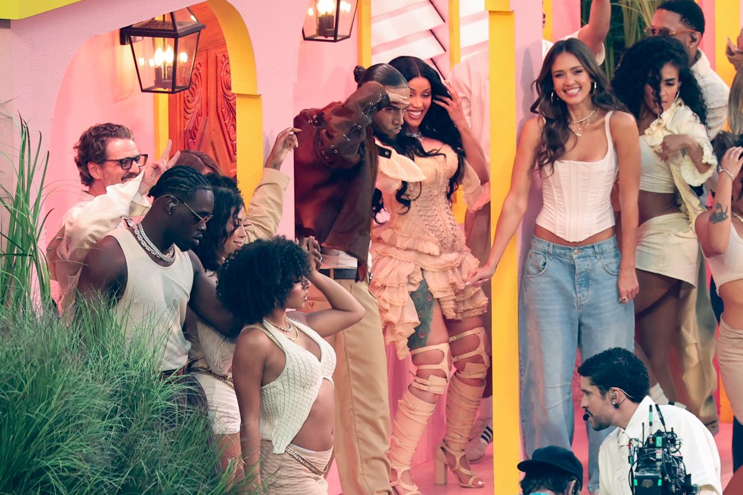 Pedro Pascal, Karol G, Cardi B, Jessica Alba, Stephani Sosa and Alix Earle in 