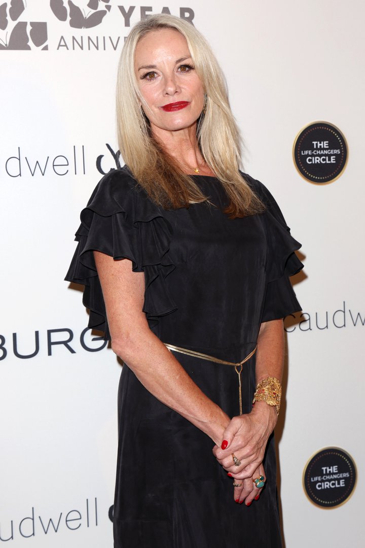 Tamzin Outhwaite attended The Caudwell Children Butterfly Ball in London on June 25, 2025, appearing poised and graceful in a flowing black dress cinched with a delicate gold belt. Wearing her hair loose and opting for classic red lipstick and statement jewellery, the actress struck a composed pose at the charity event, with the image capturing a serene, polished moment.