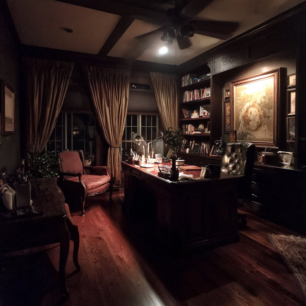 The interior of a home office | Source: Midjourney