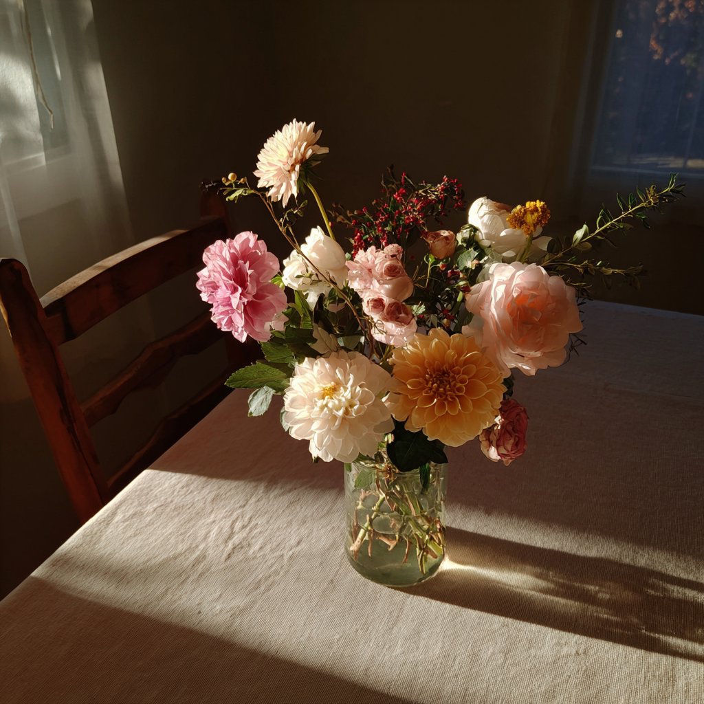 A vase of flowers | Source: Midjourney