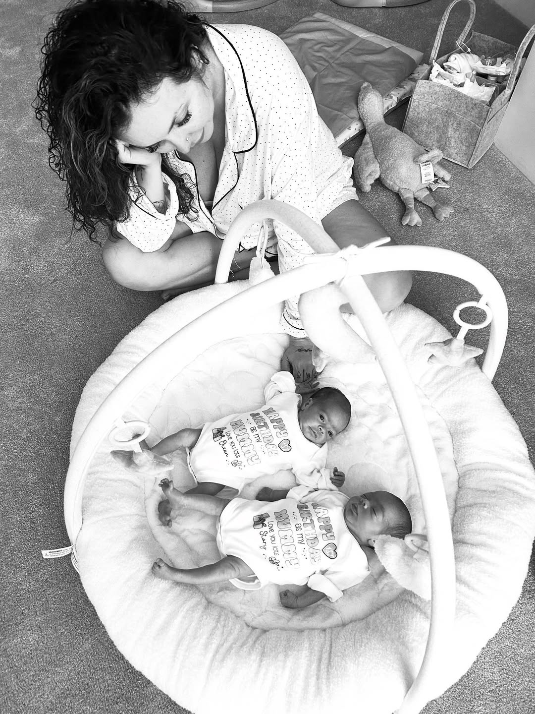 Jesy Nelson and her twin daughters in a photo shared on 14 June 2025. | Source: Instagram/jesynelson