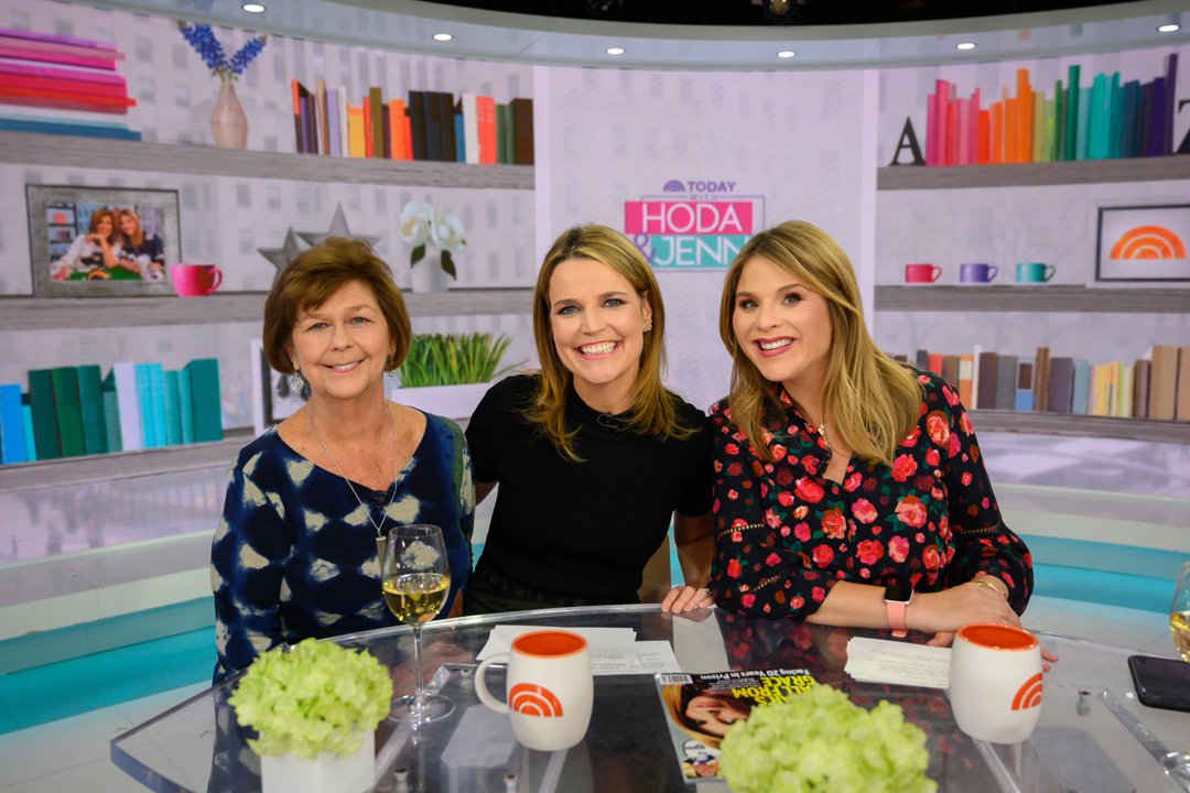 Savannah Guthrie and mom Nancy, are with Jenna Bush Hager on an episode of 